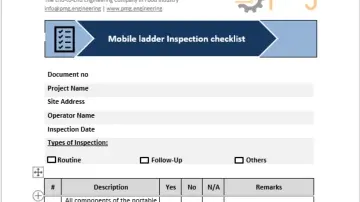 Inspection Checklist- Mobile ladder