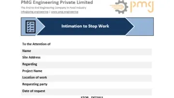 Permit- Intimation to stop work