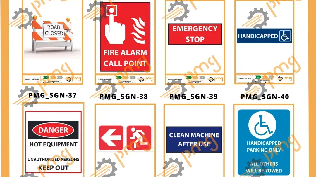 Signages - Emergency stop