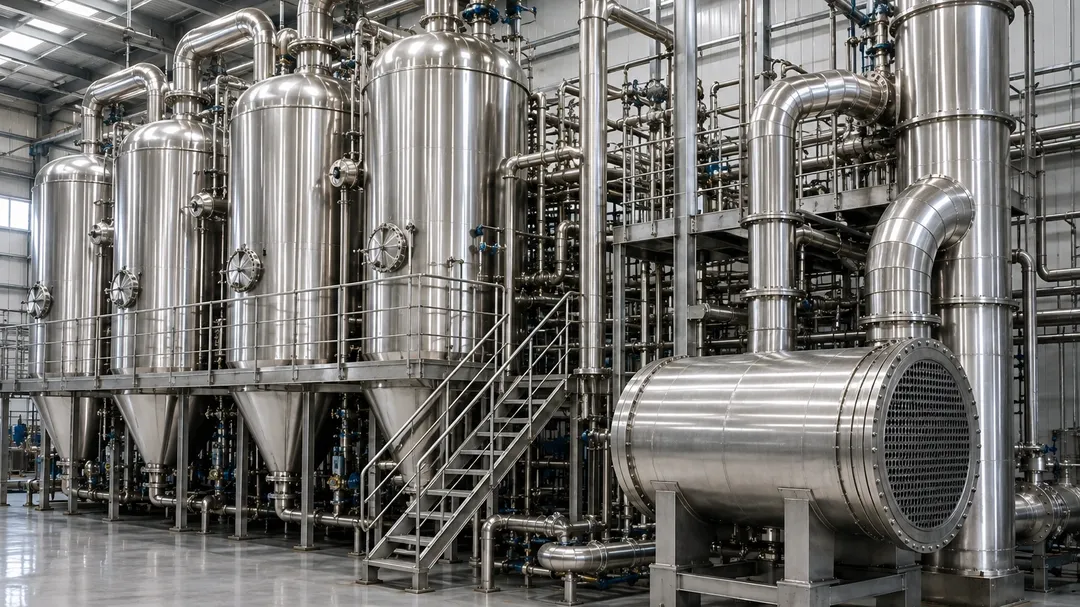 Evaporators and condensers for the sugar industry