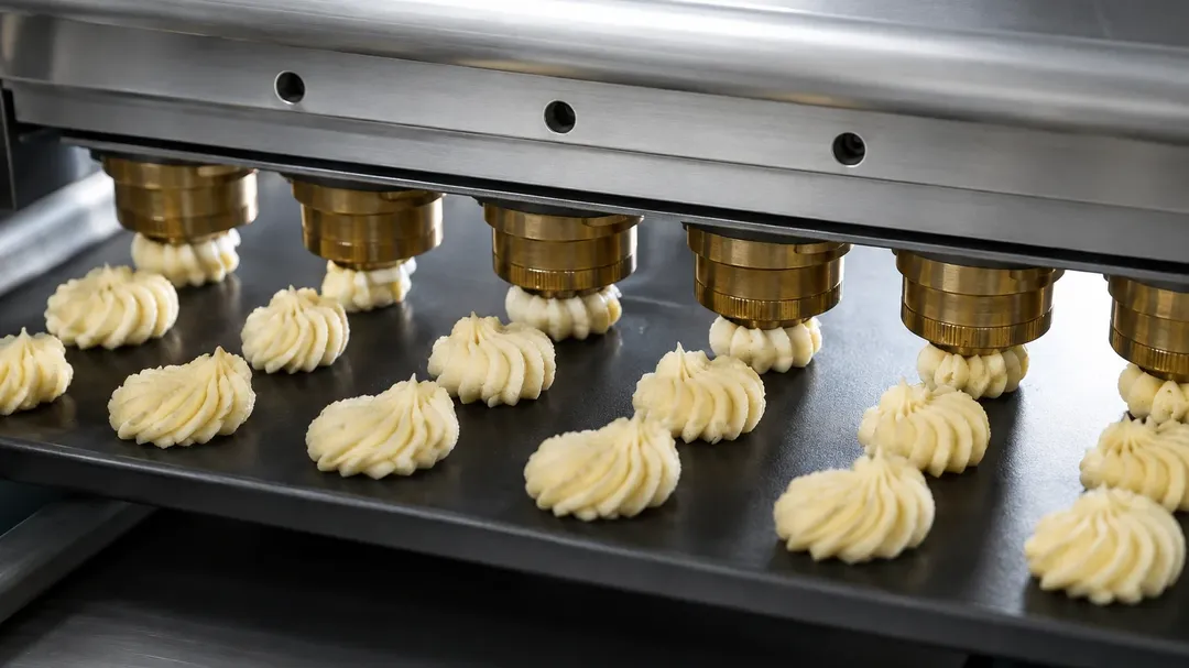 Make-up equipment for fine pastry products