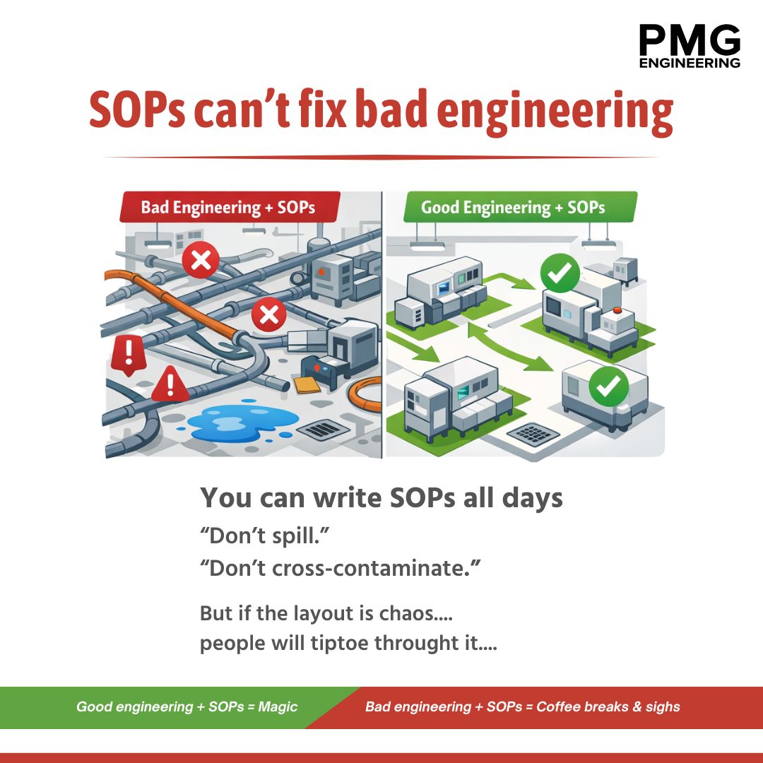 Good Engineering + SOPs = Success | Poor Design Leads to Failure