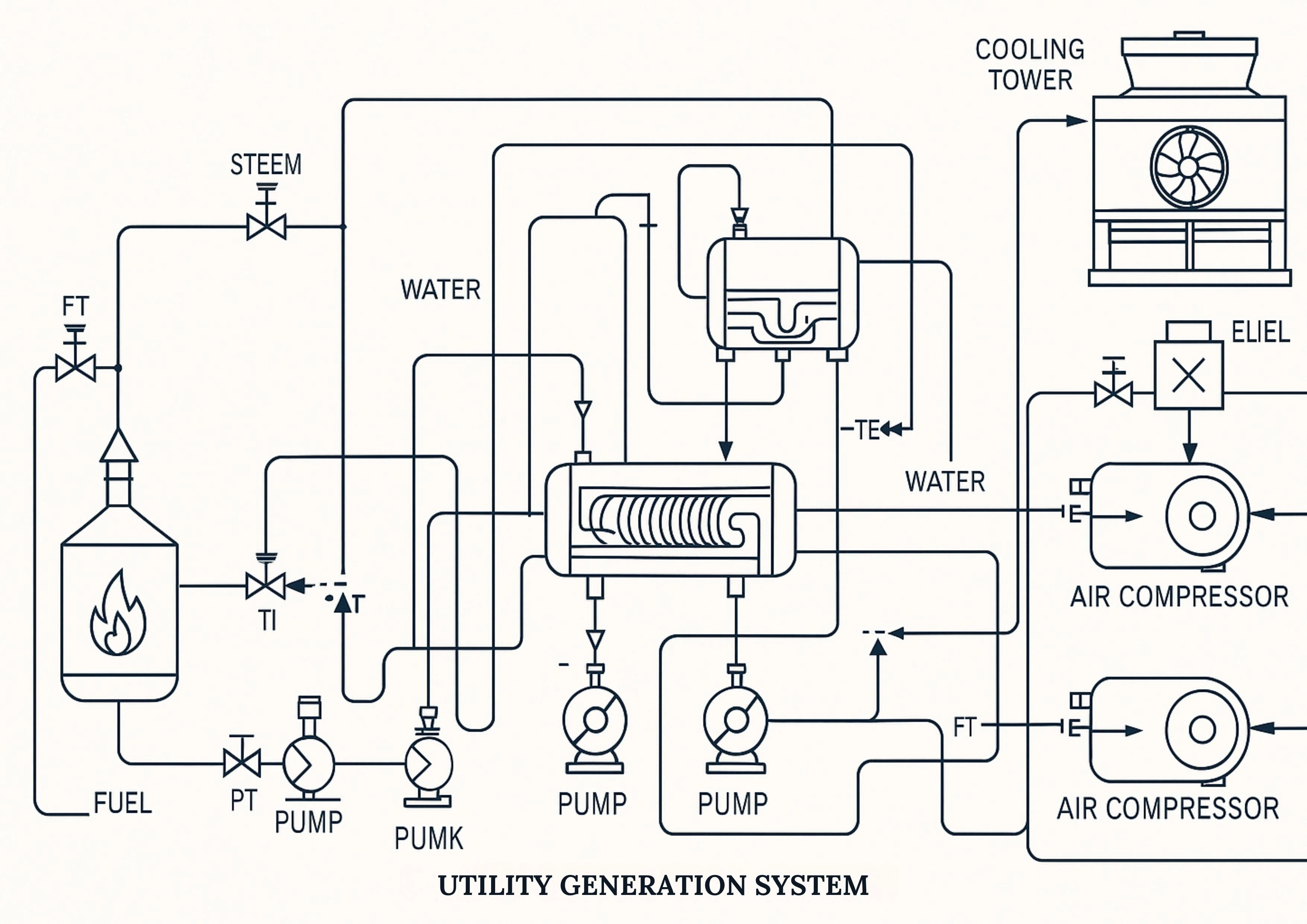 Utility Distribution P&ID